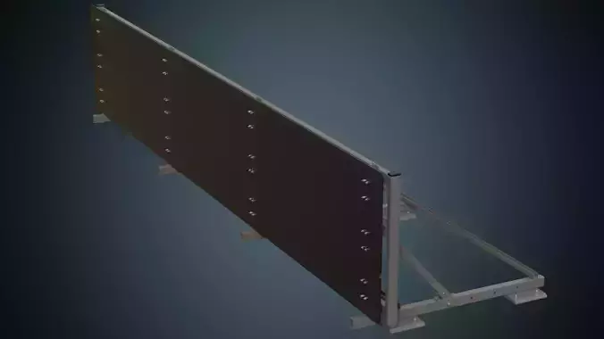 Traffic Barrier 5A Low-poly 3D model Traffic Barrier 5A Low-poly 3D model