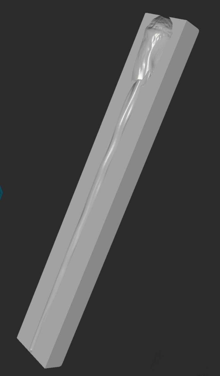 MakeIT Harry Potter 3D Ron Weasley Wand Mold 3D model_2