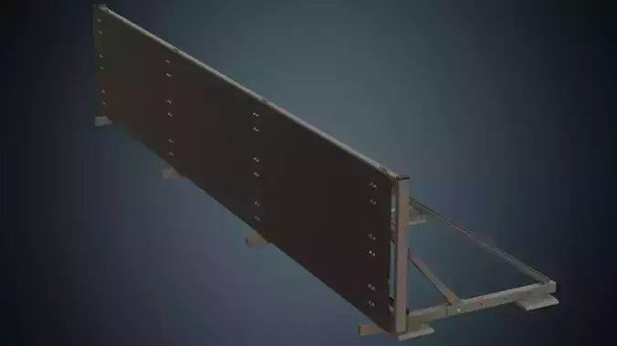 Traffic Barrier 5B Low-poly 3D model Traffic Barrier 5B Low-poly 3D model