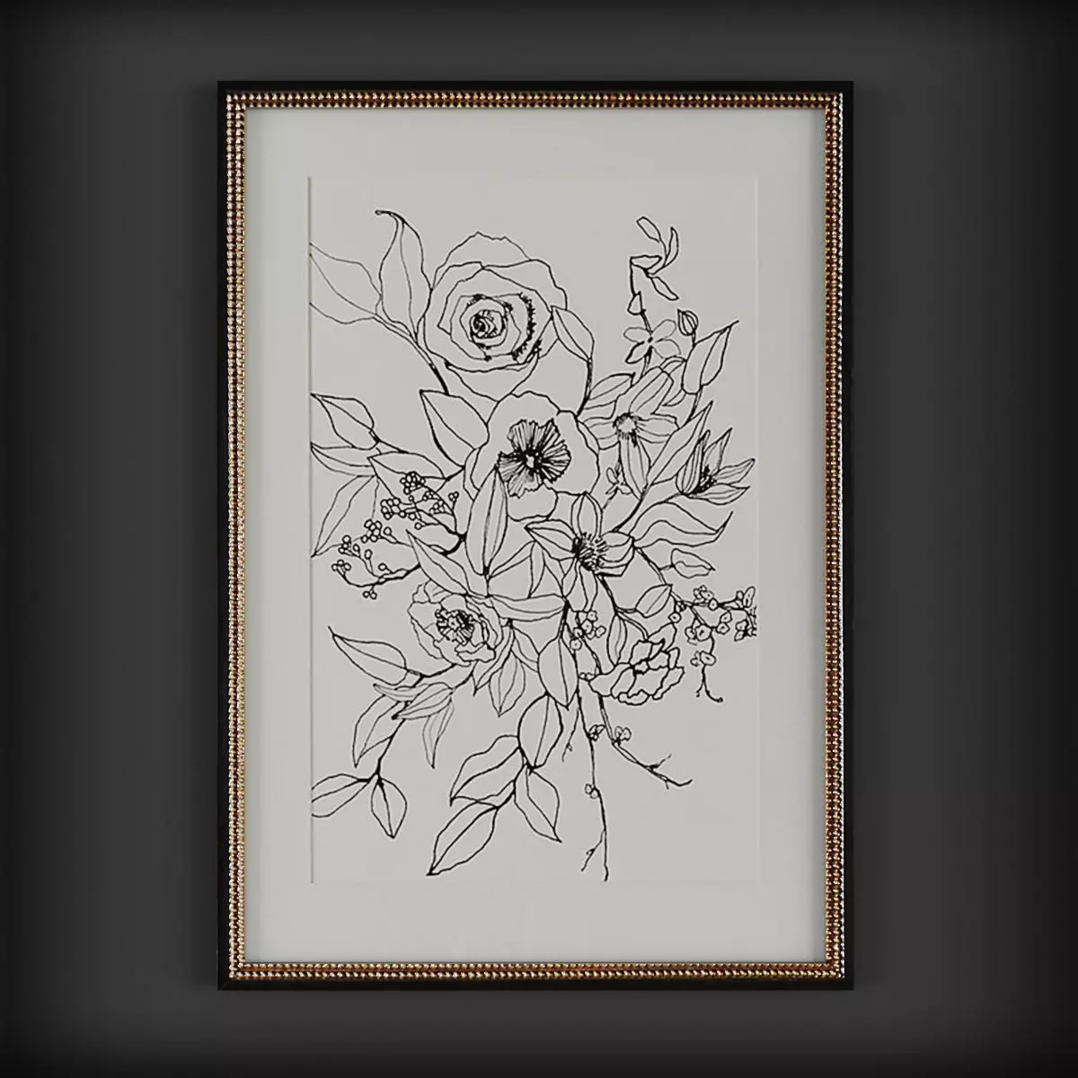 Picture Frames Low-poly 3D model_0