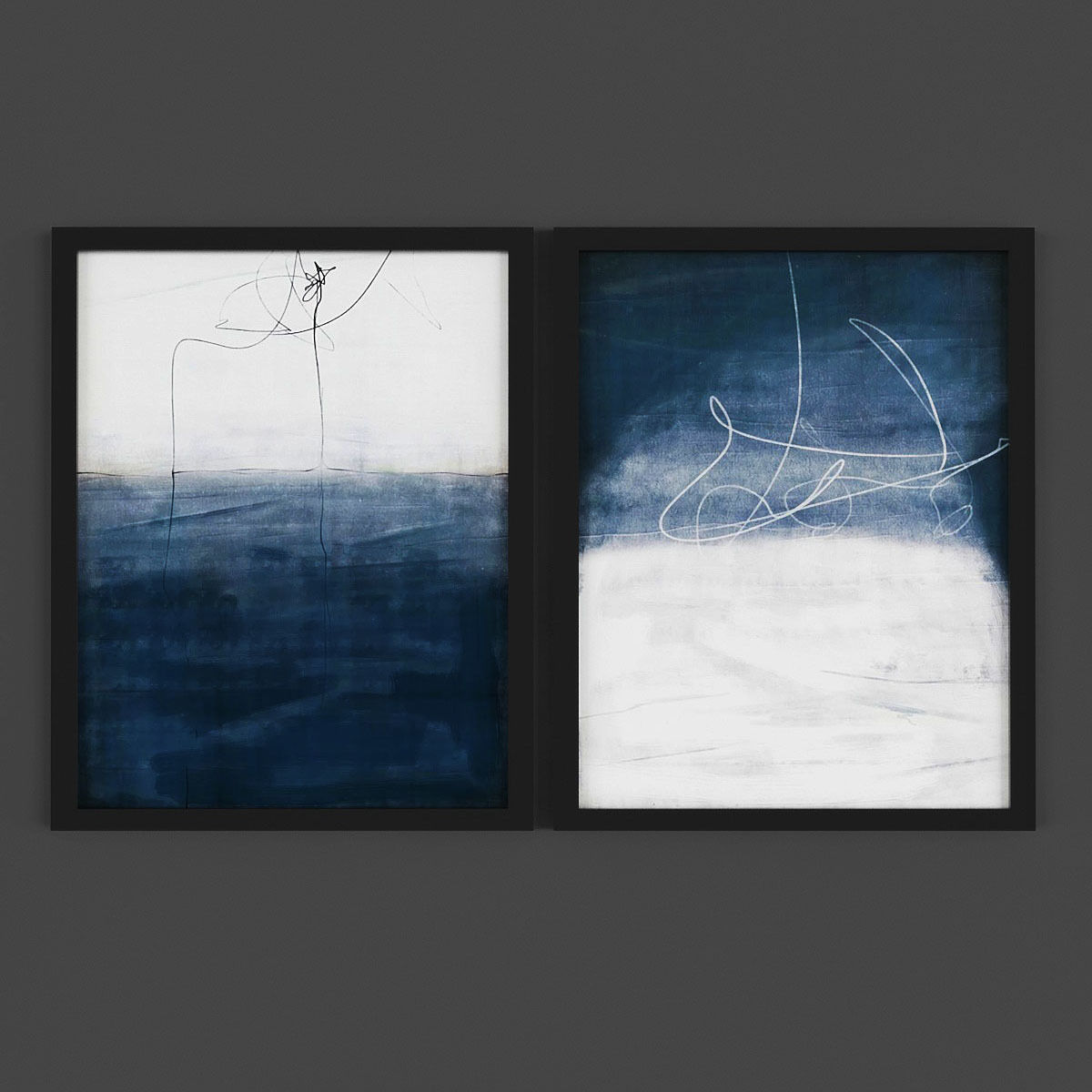 Picture Frames Low-poly 3D model_1