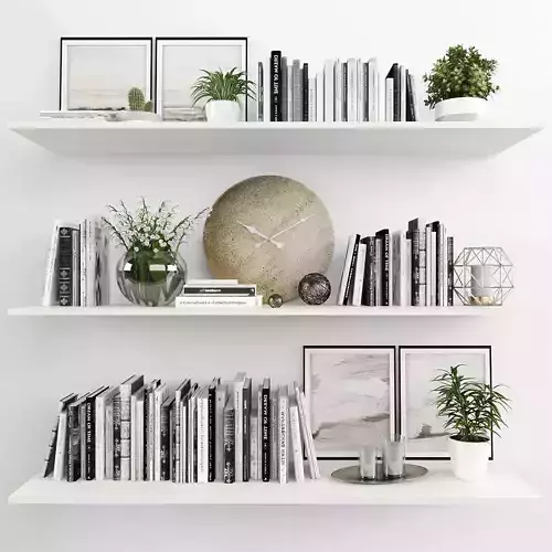 Decorative set Low-poly 3D model