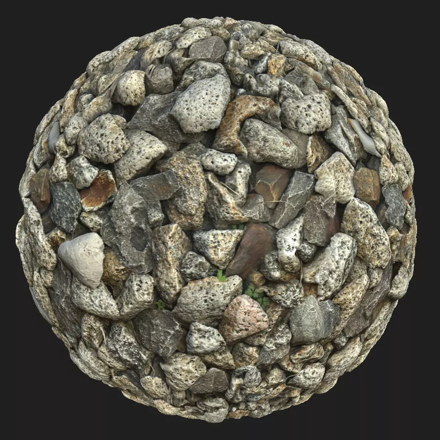 RAILWAY STONES 3D model