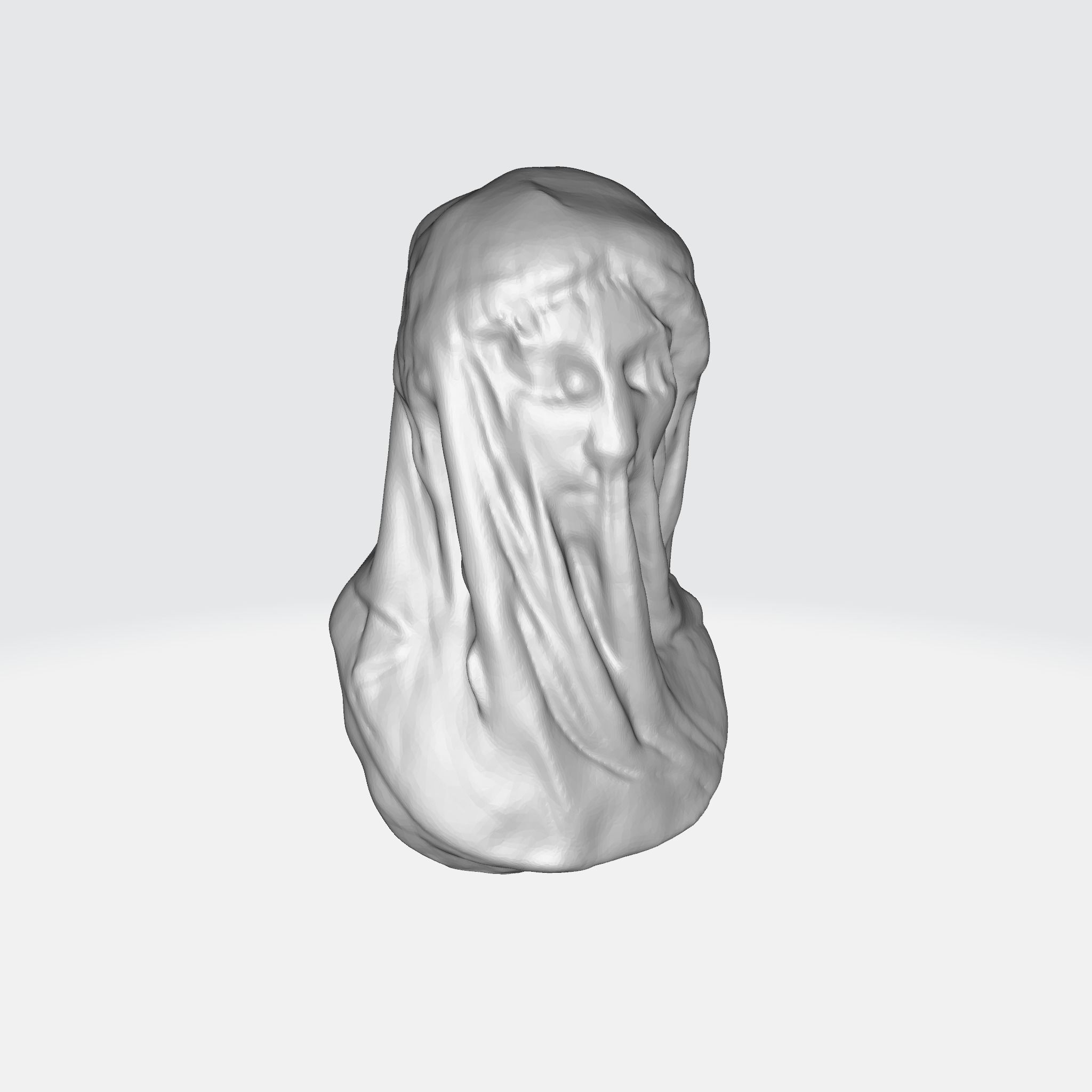 The Veiled Virgin by Giovanni Strazza 3D print model_6