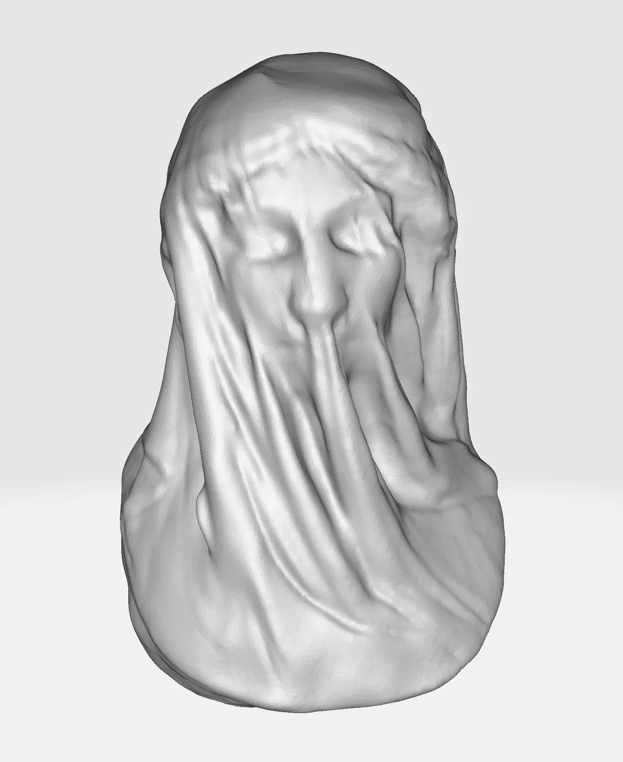 The Veiled Virgin by Giovanni Strazza 3D print model_0