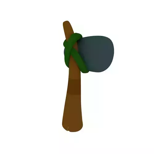 Stone age hammer 3D model