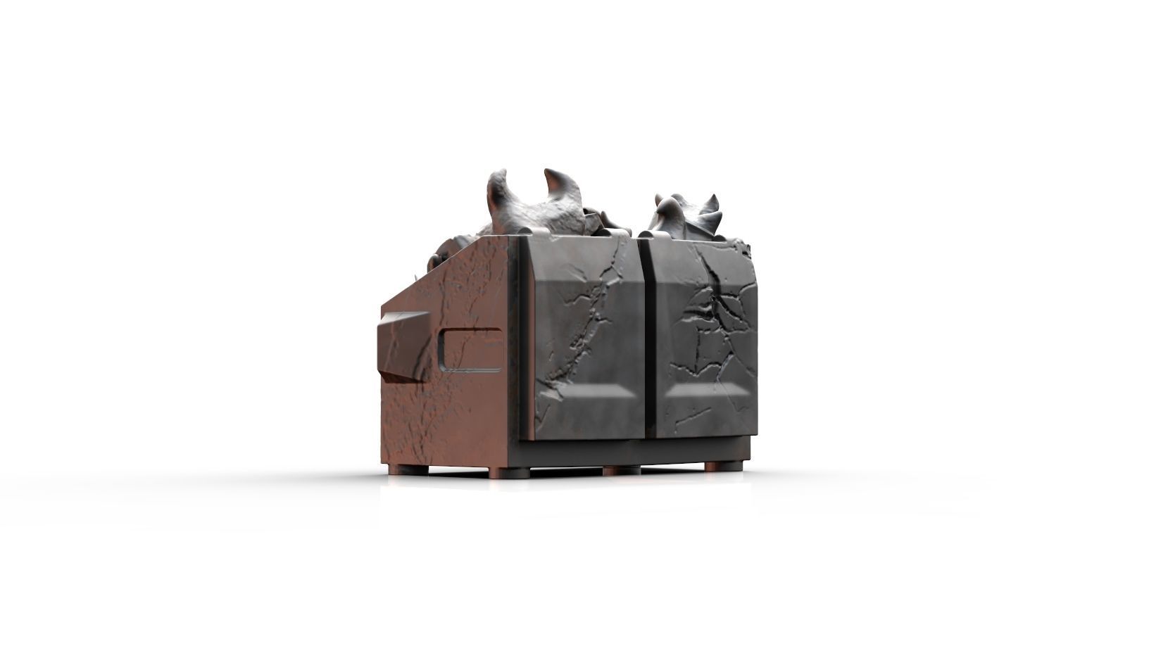 Ornament 2020 Dumpster Fire 3D print model_2
