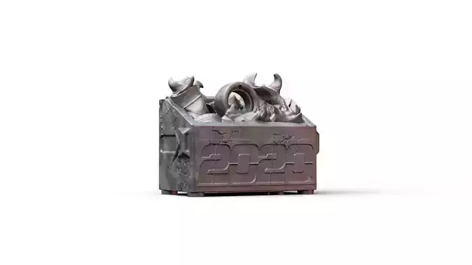 Ornament 2020 Dumpster Fire 3D print model