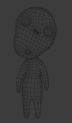 Kodama 1 figurine with eyes 3D print model_2