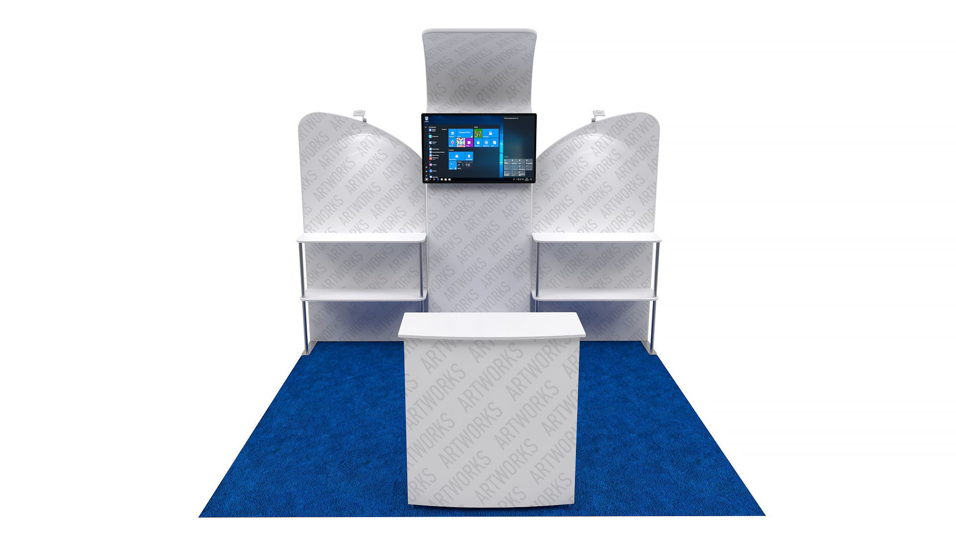 Exhibition booth 10x10ft 3DM017 3D model_4