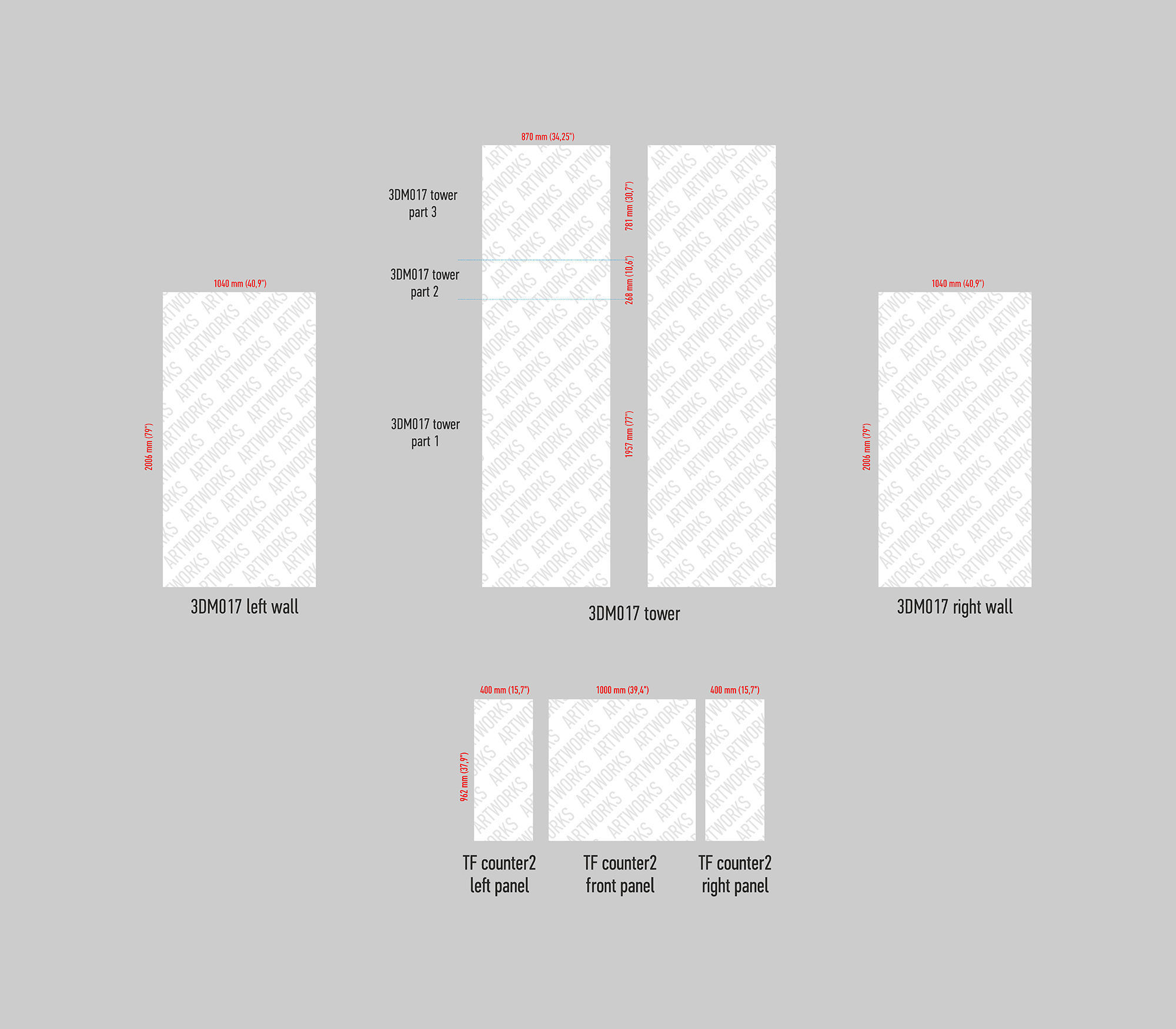 Exhibition booth 10x10ft 3DM017 3D model_11