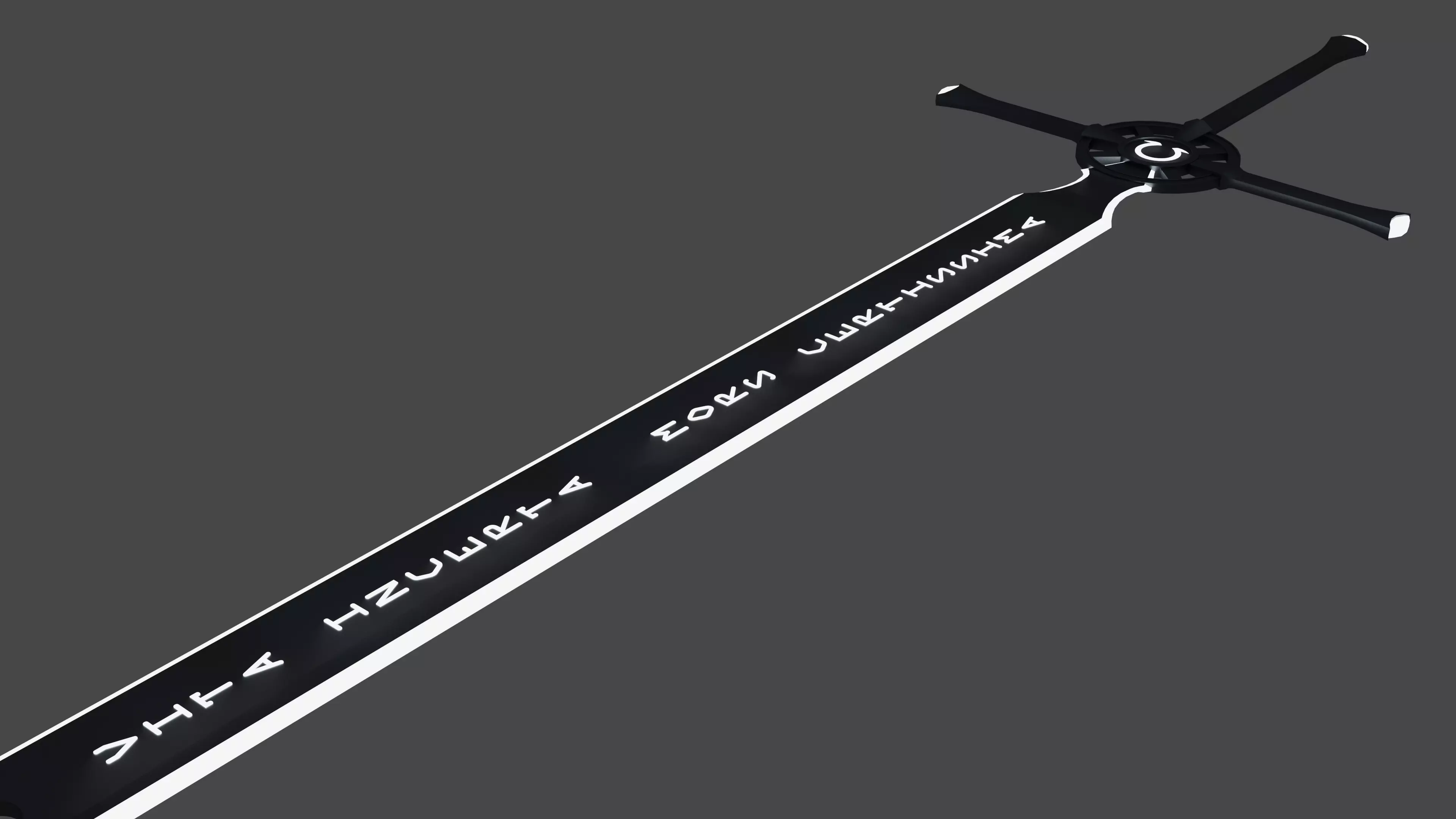 Executioner s sword Low-poly 3D model