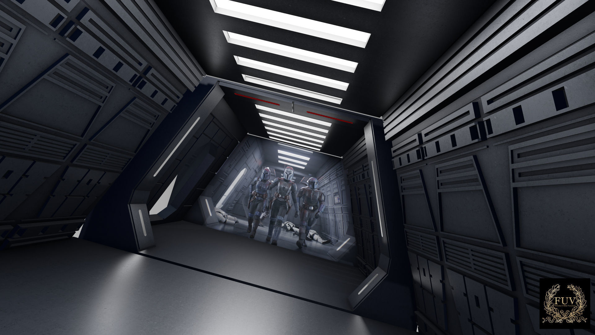 MANDALORIAN IMPERIAL SHIP INTERIOR MODULAR DIORAMA 3D print model_11