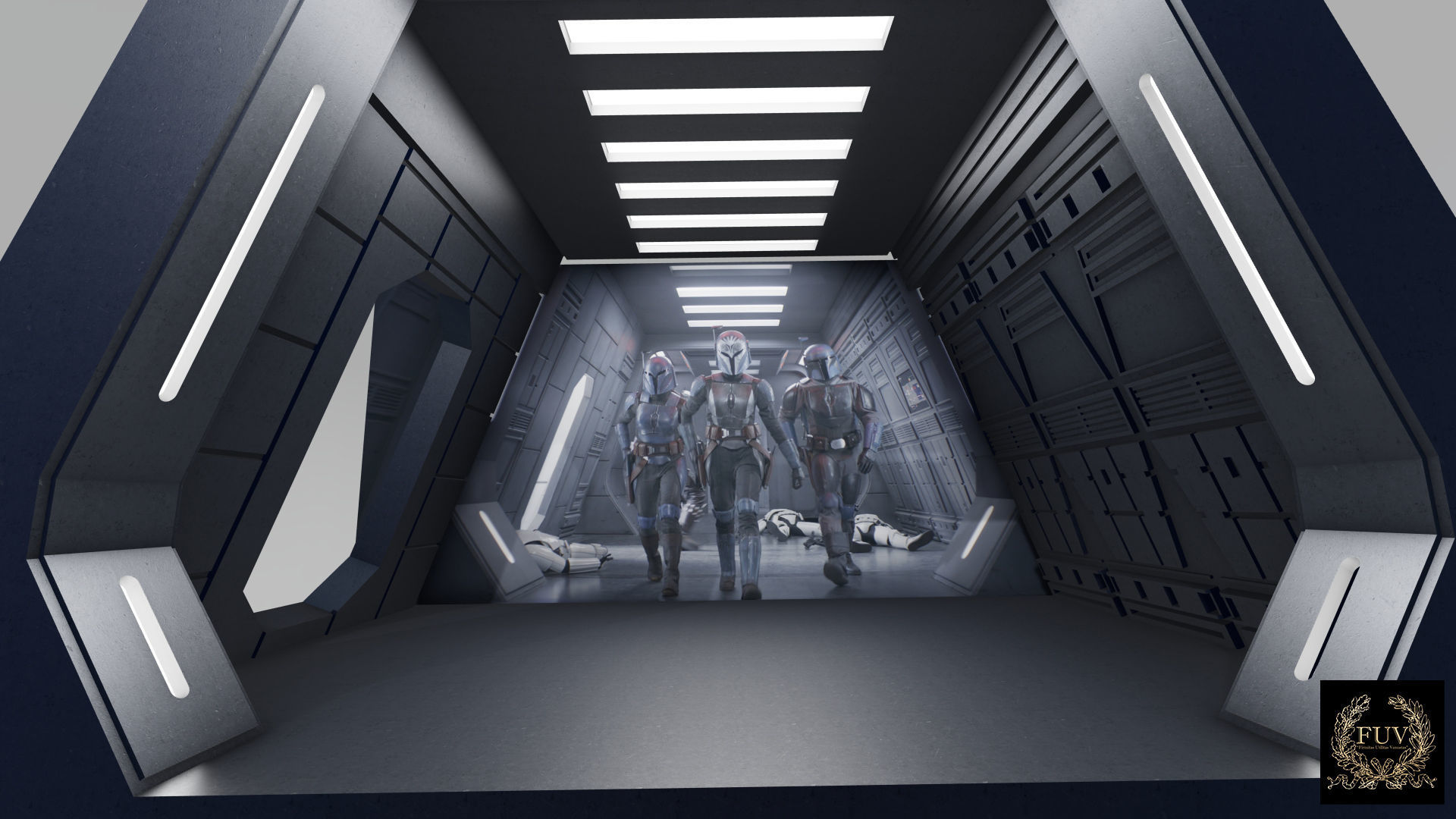 MANDALORIAN IMPERIAL SHIP INTERIOR MODULAR DIORAMA 3D print model_15