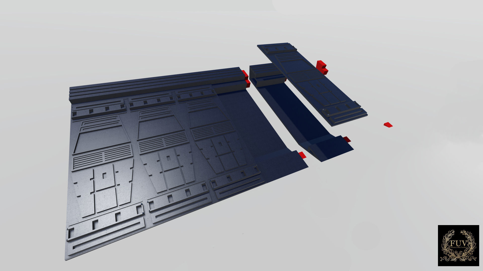 MANDALORIAN IMPERIAL SHIP INTERIOR MODULAR DIORAMA 3D print model_21