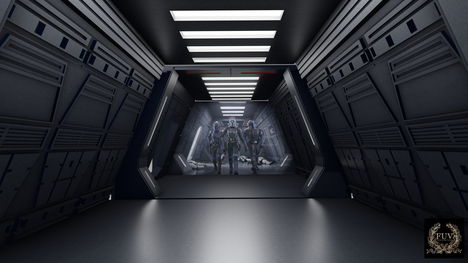 MANDALORIAN IMPERIAL SHIP INTERIOR MODULAR DIORAMA 3D print model_13