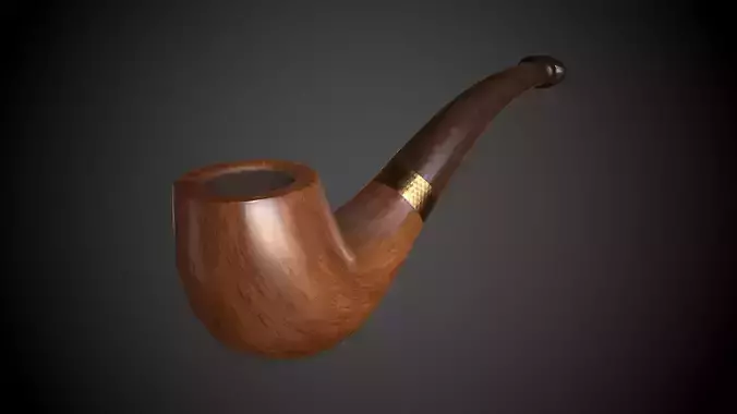 Tobacco Pipe Low-poly 3D model