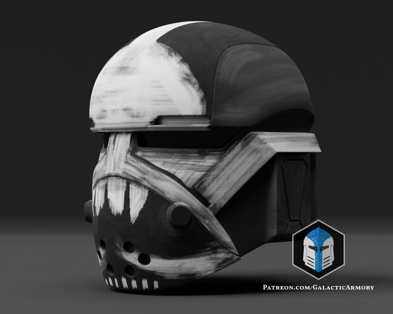 Bad Batch Wrecker Helmet 3D print model_2