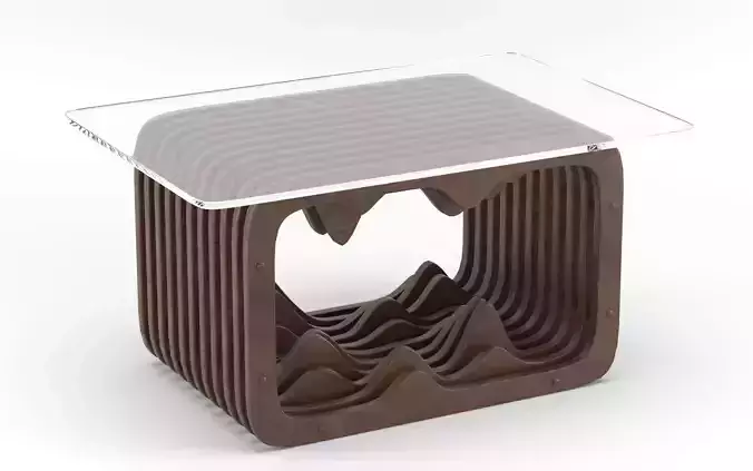 Parametric wooden table