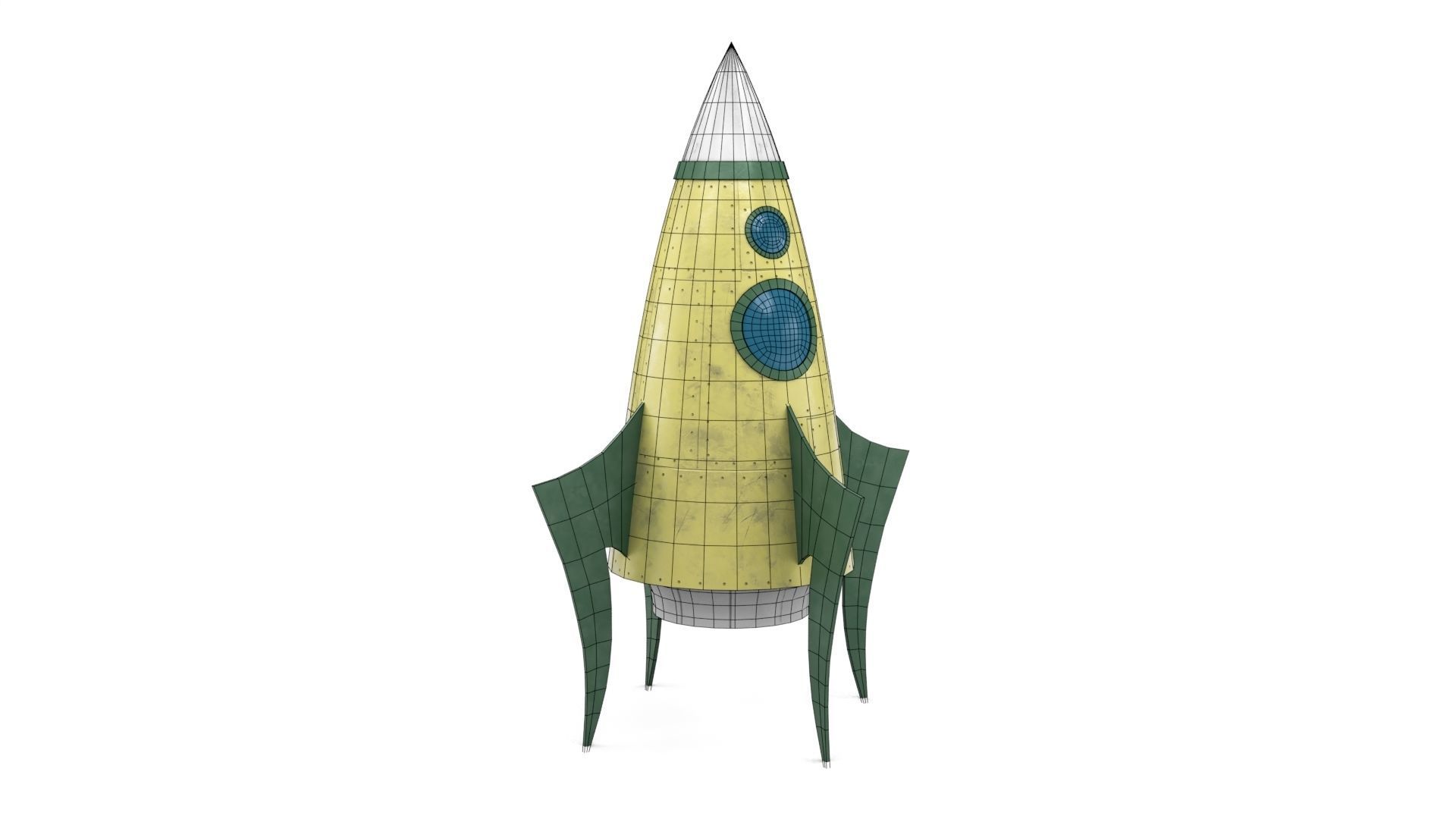 Toy rockets 3D Model Collection_2