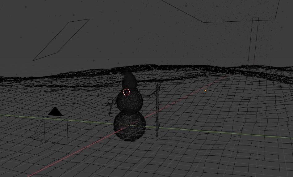 Cute Low-poly snowman 3D model 3D print model_2