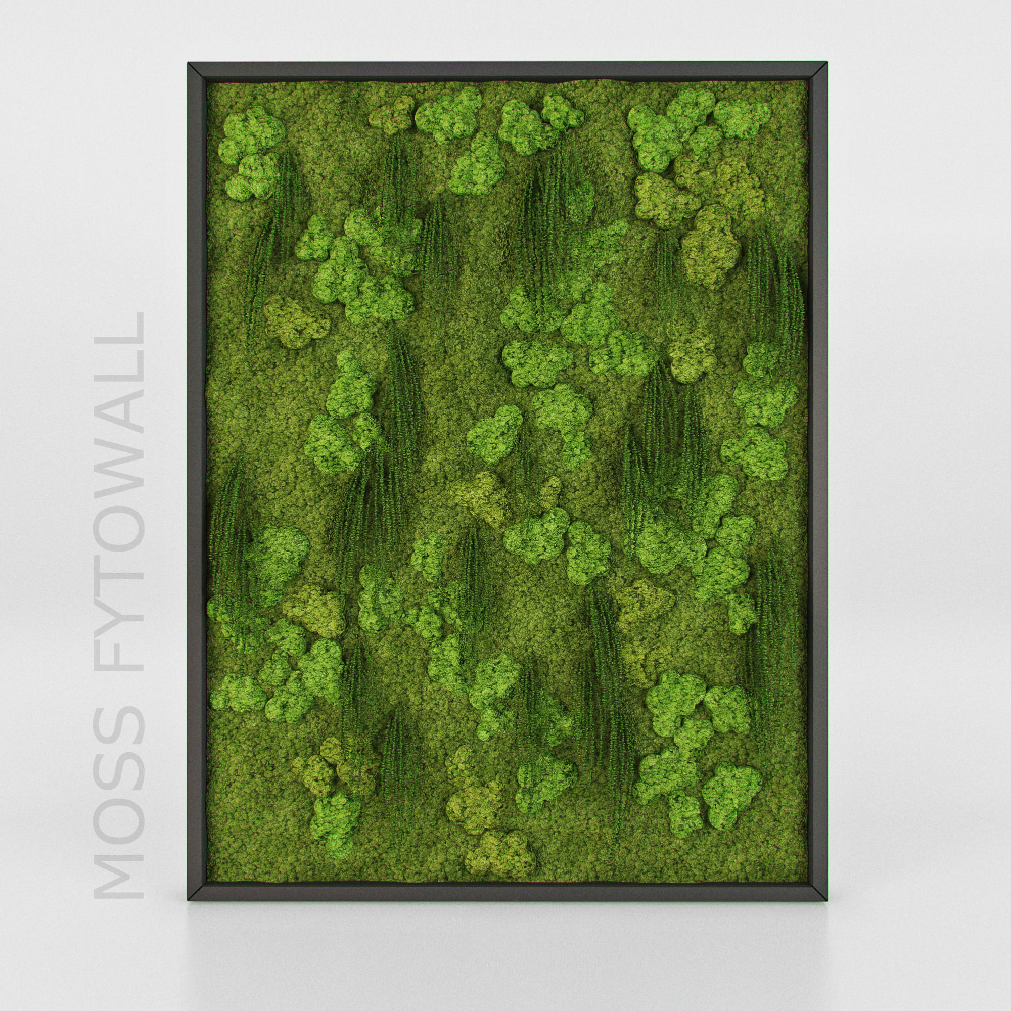 Moss wall 3D model_1