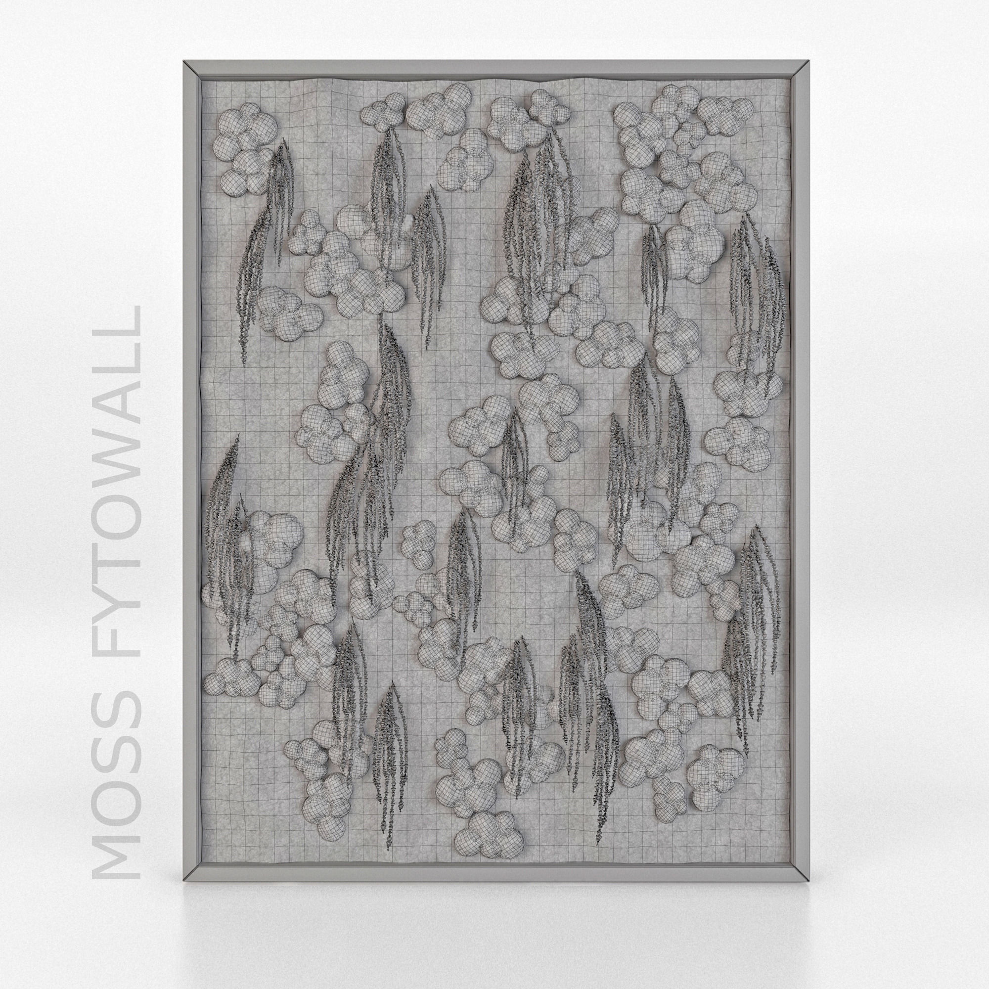 Moss wall 3D model_2