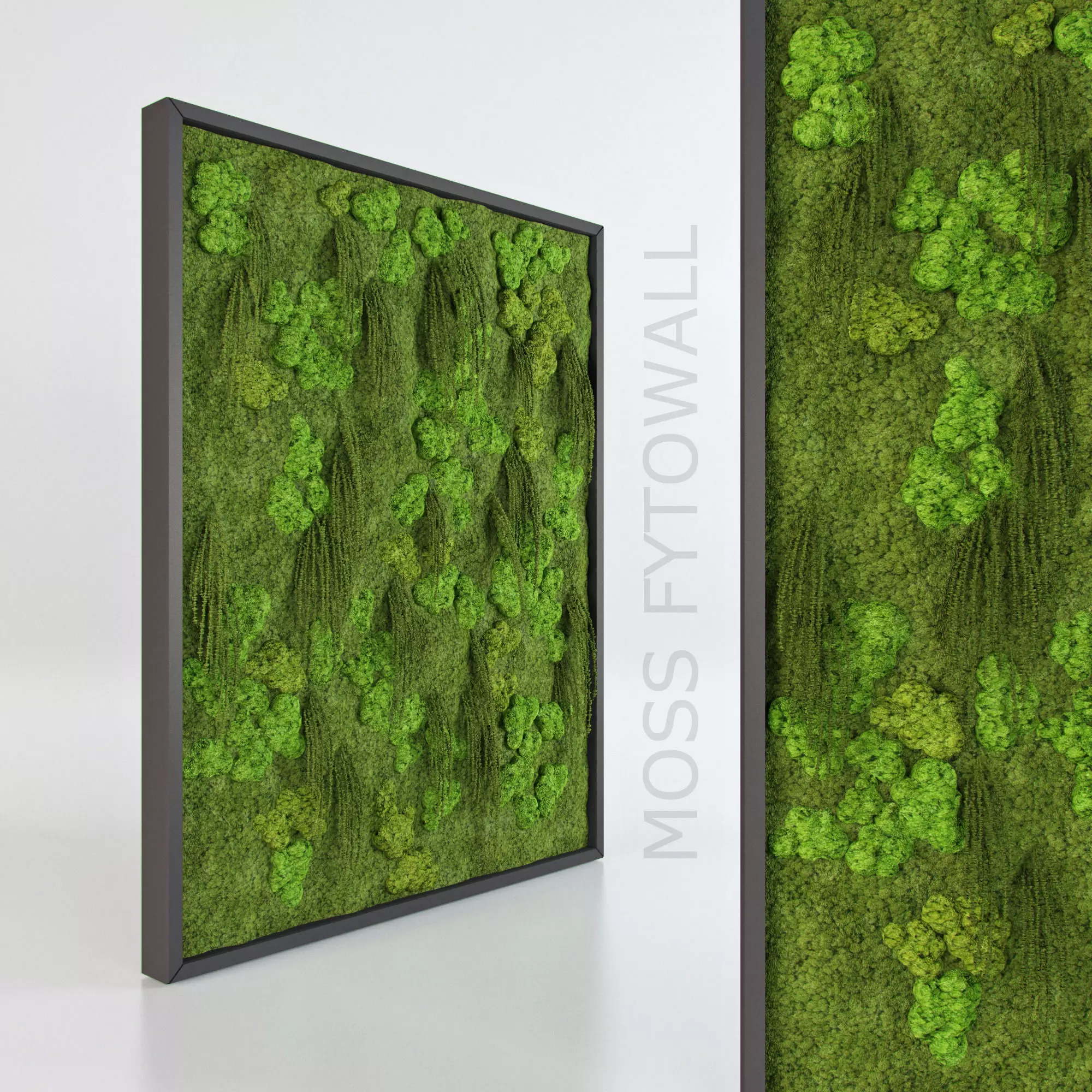 Moss wall 3D model_0