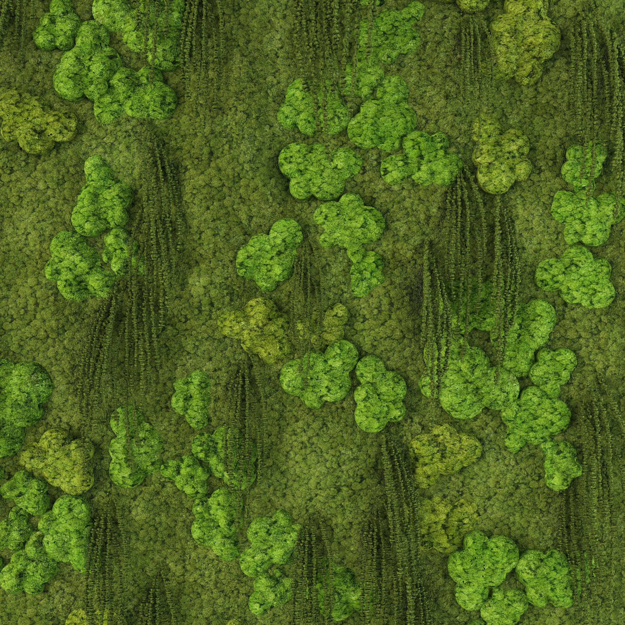 Moss wall 3D model_3