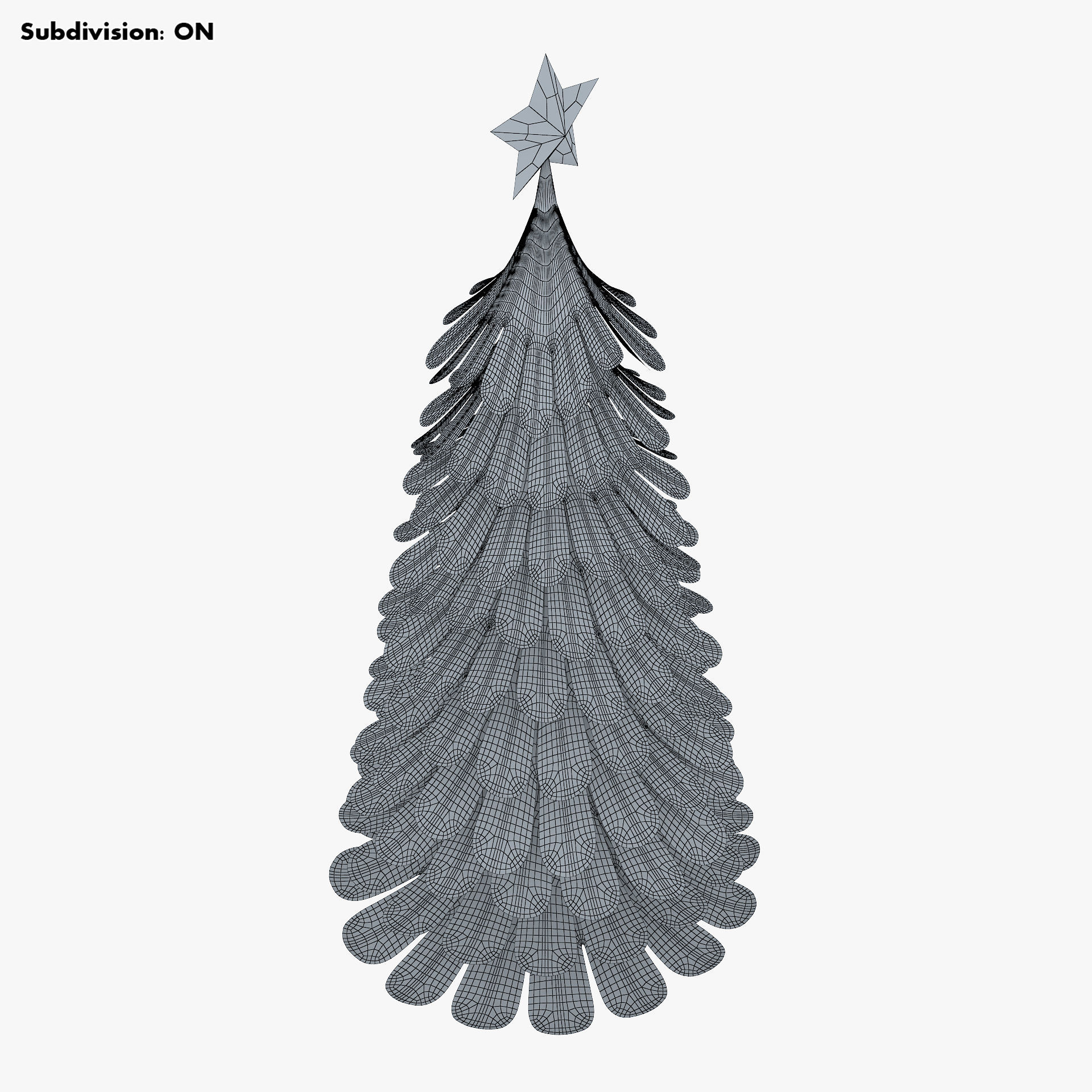 Christmas Tree Paper v 2 3D model_11