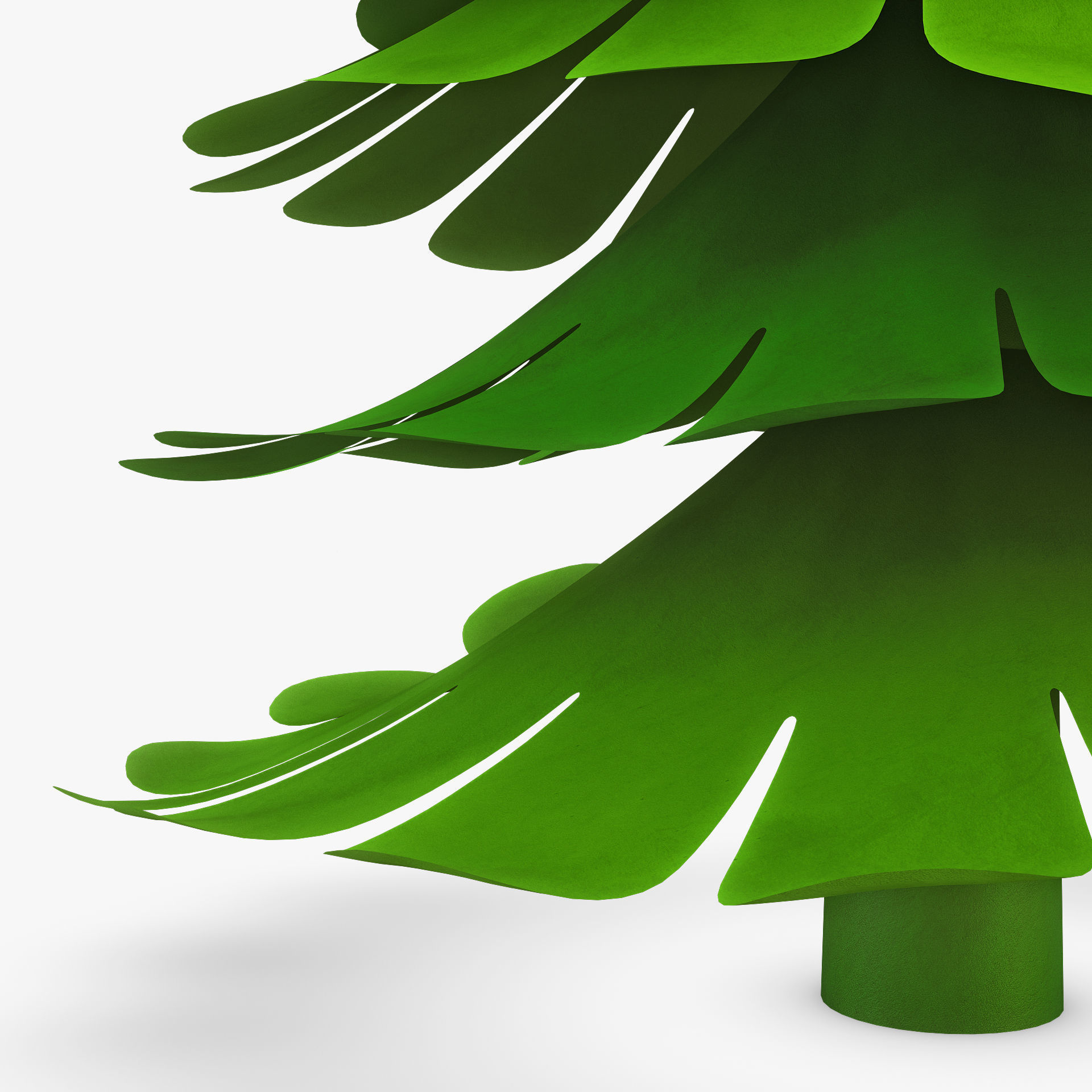 Christmas Tree Paper v 2 3D model_5