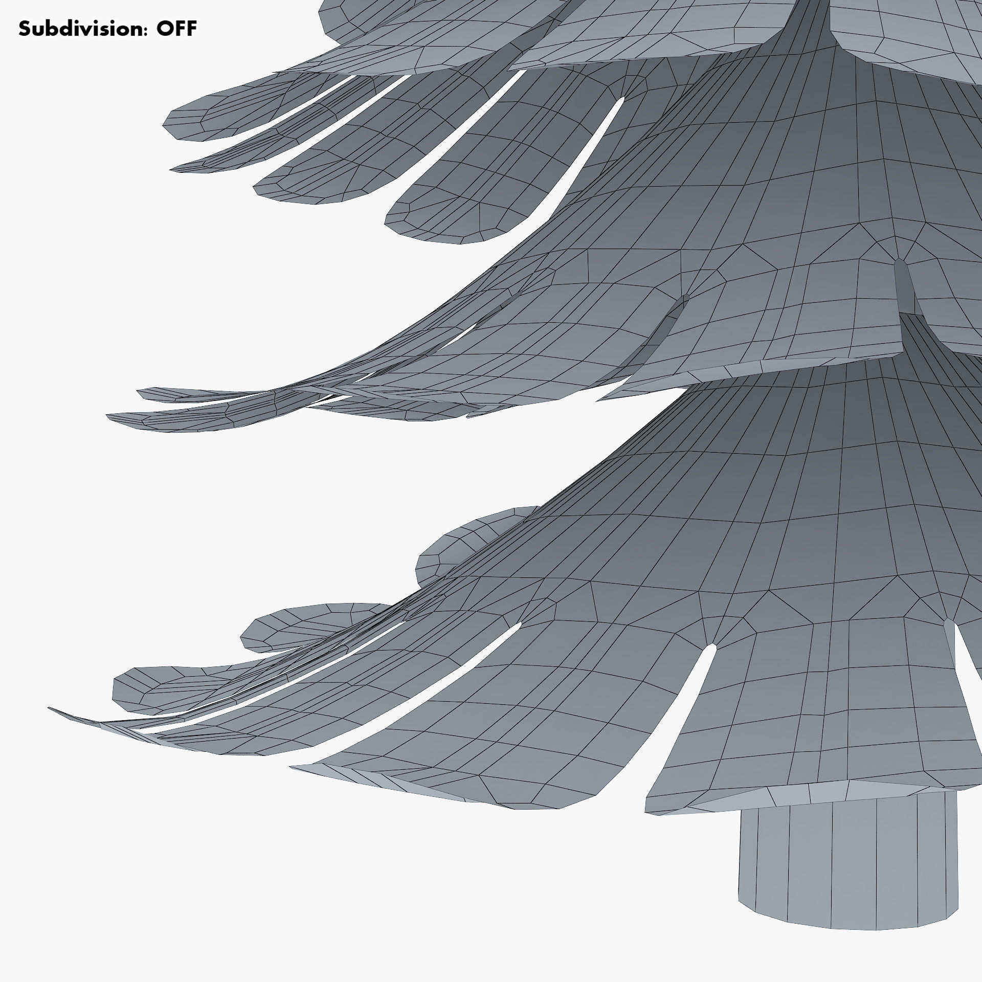 Christmas Tree Paper v 2 3D model_18
