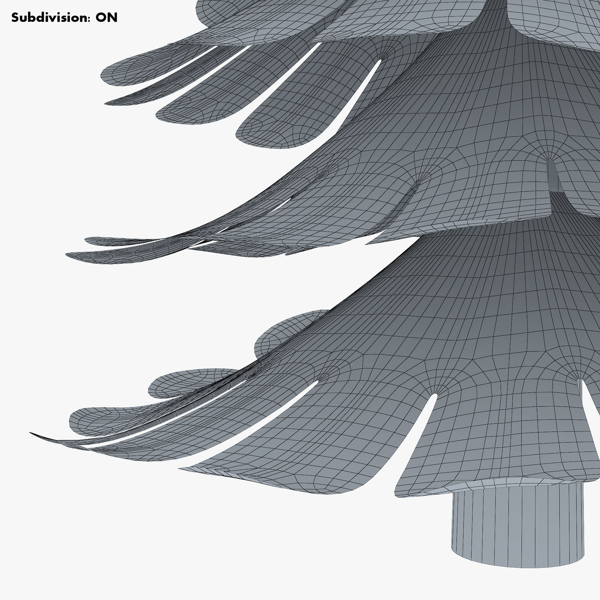 Christmas Tree Paper v 2 3D model_17