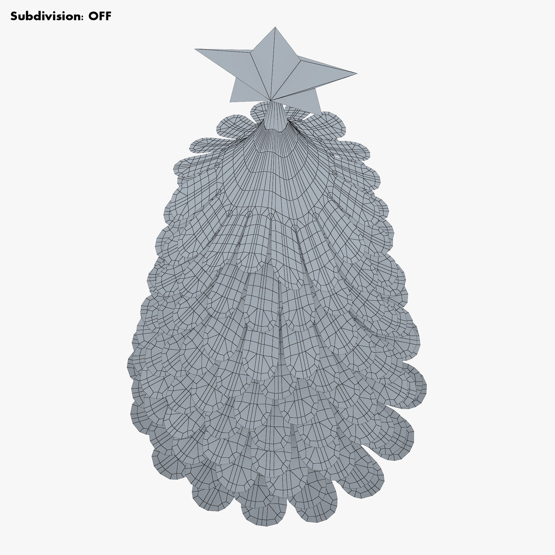 Christmas Tree Paper v 2 3D model_14