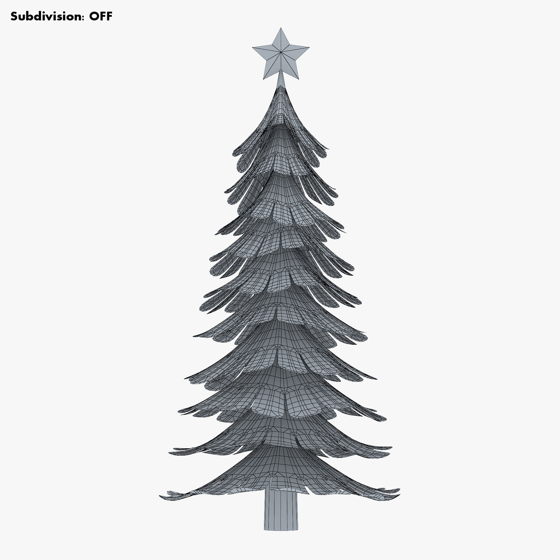 Christmas Tree Paper v 2 3D model_10