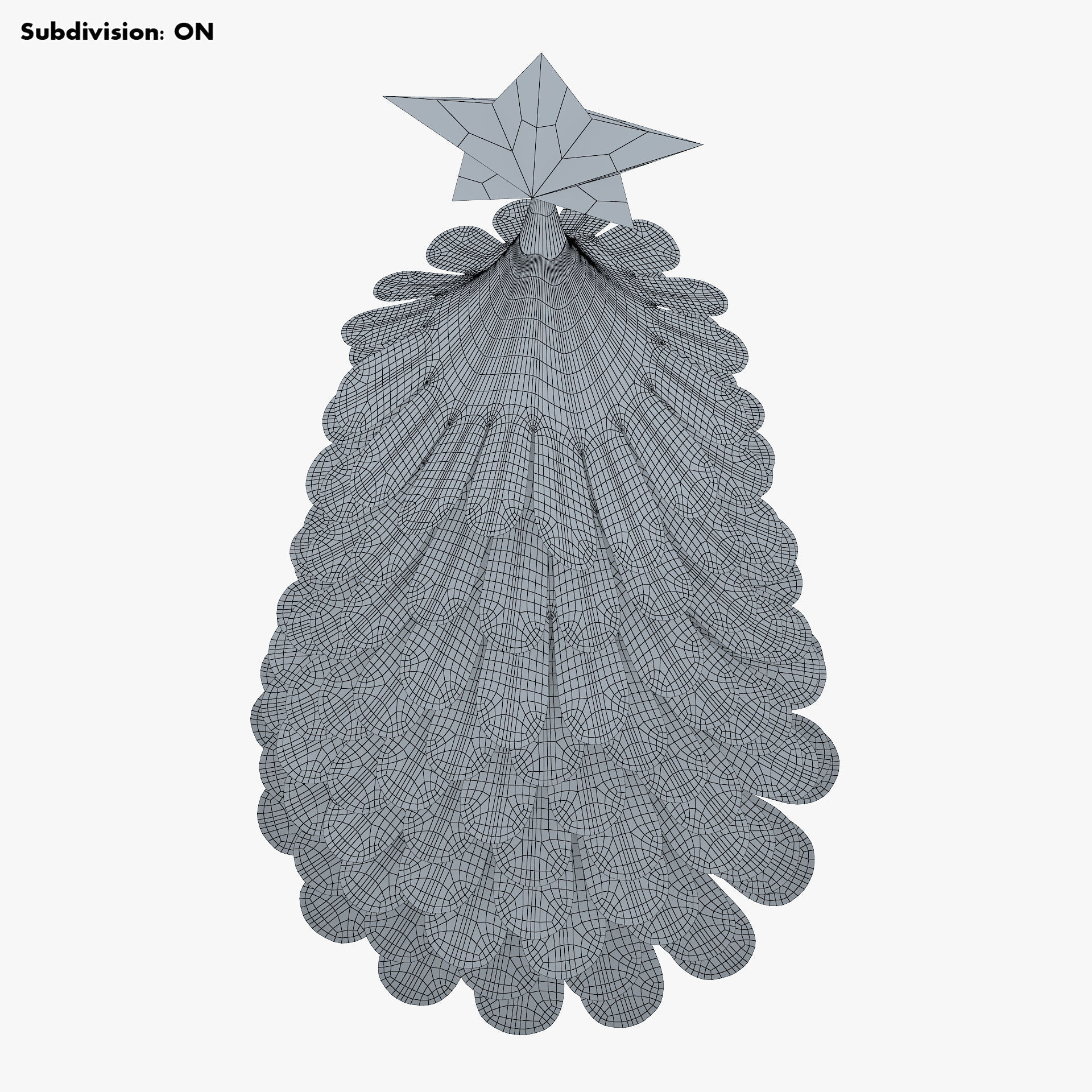 Christmas Tree Paper v 2 3D model_13