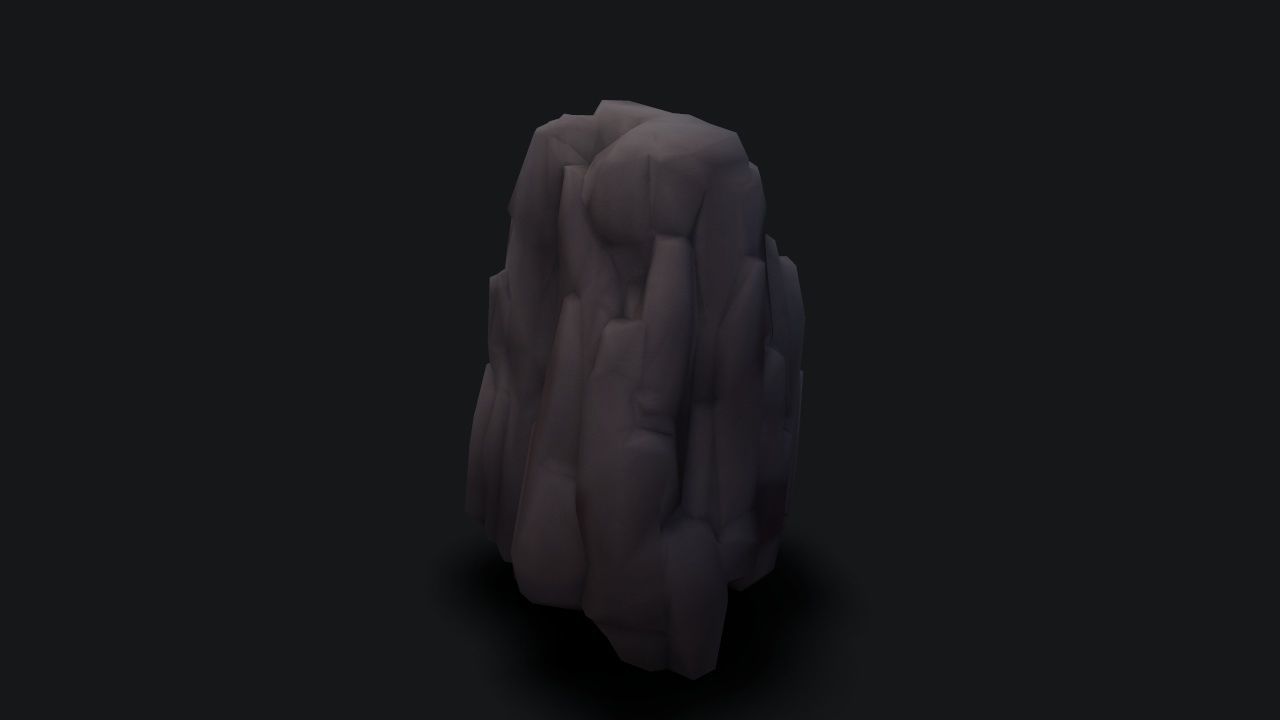 stylizedCliff cloak Low-poly 3D model_8
