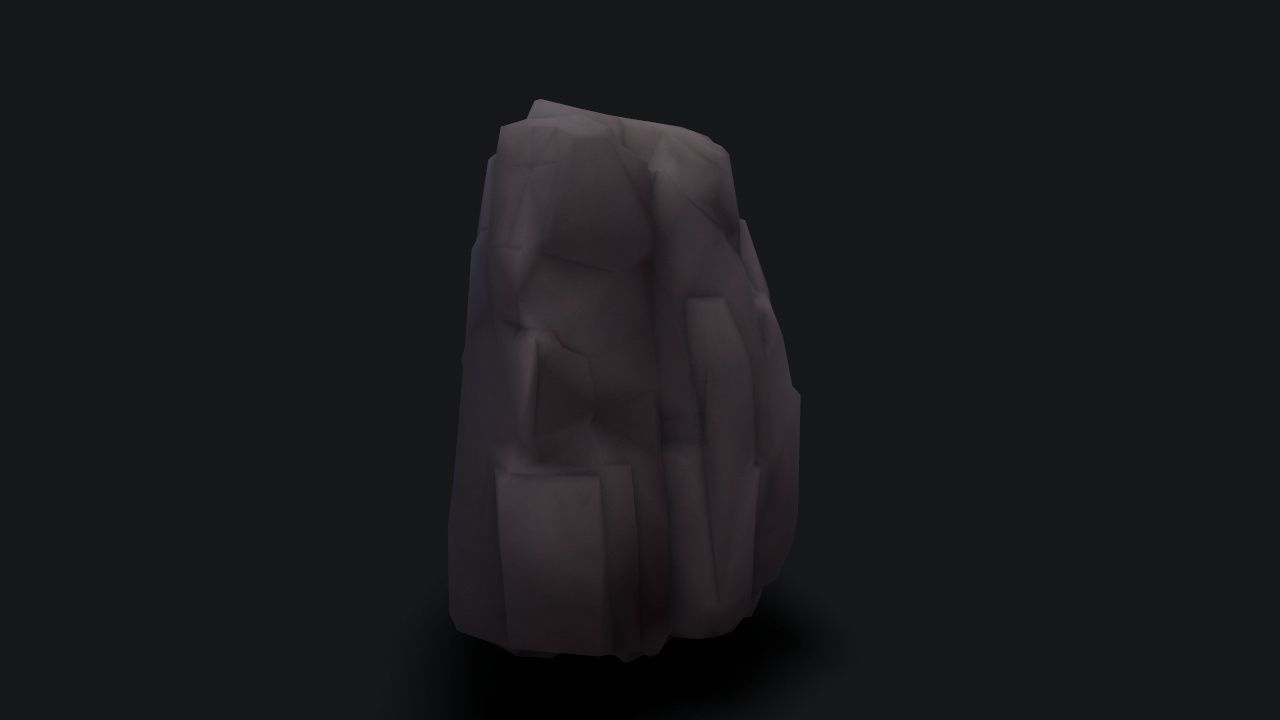 stylizedCliff cloak Low-poly 3D model_6
