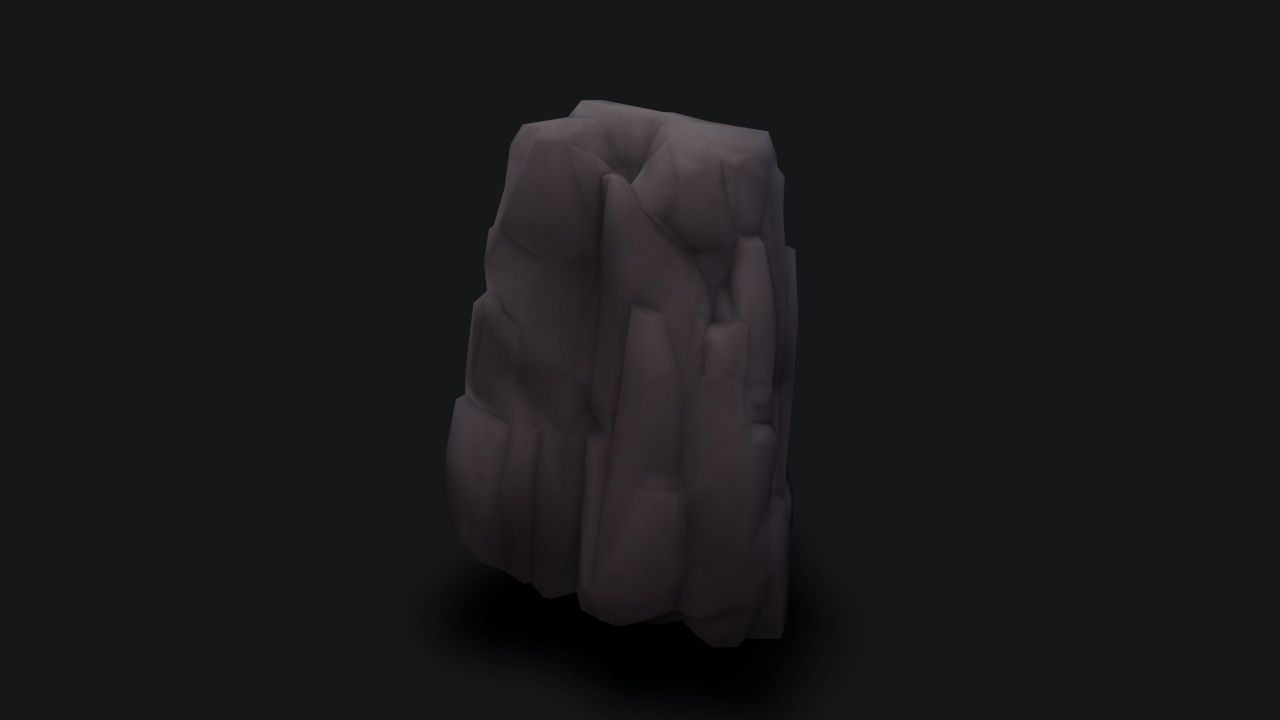 stylizedCliff cloak Low-poly 3D model_7