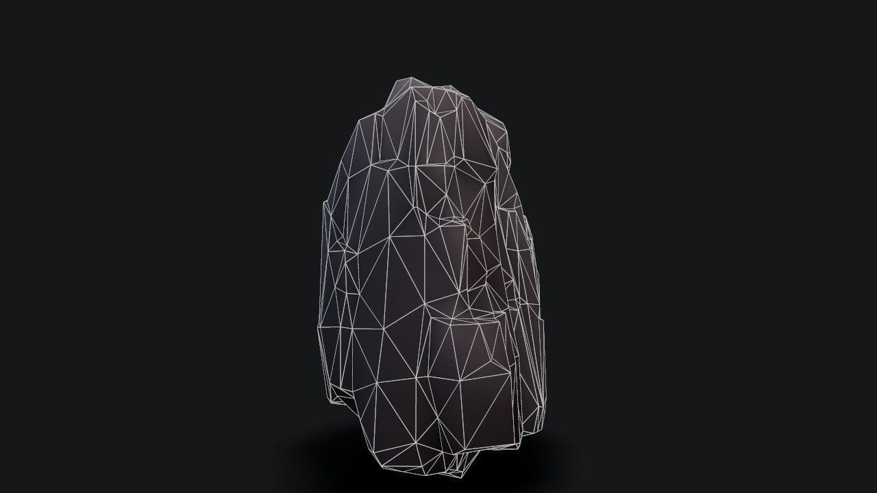 stylizedCliff cloak Low-poly 3D model_19