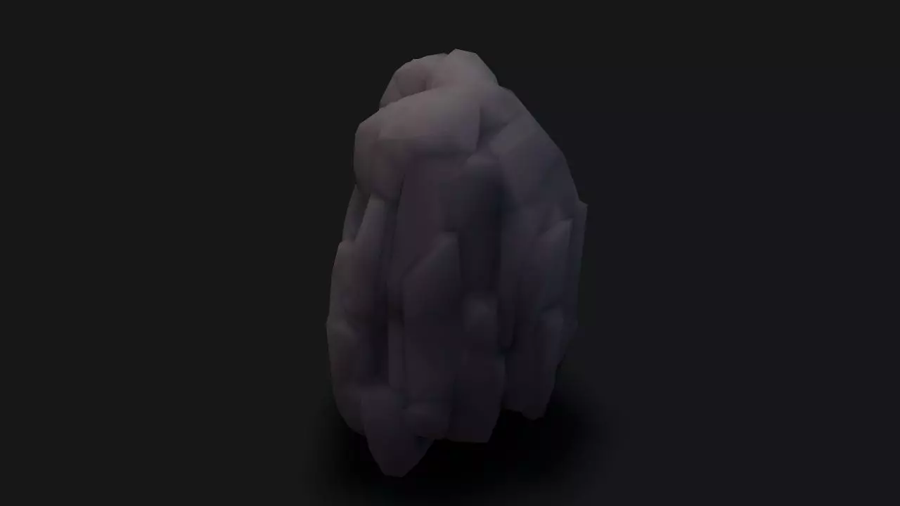 stylizedCliff cloak Low-poly 3D model_0