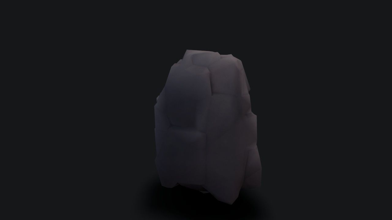 stylizedCliff cloak Low-poly 3D model_15