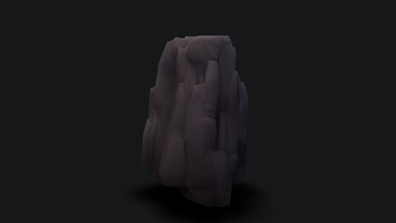 stylizedCliff cloak Low-poly 3D model_9