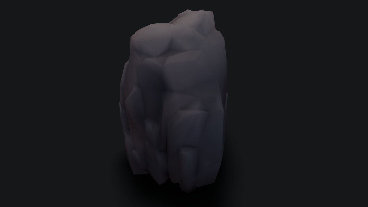 stylizedCliff cloak Low-poly 3D model_13