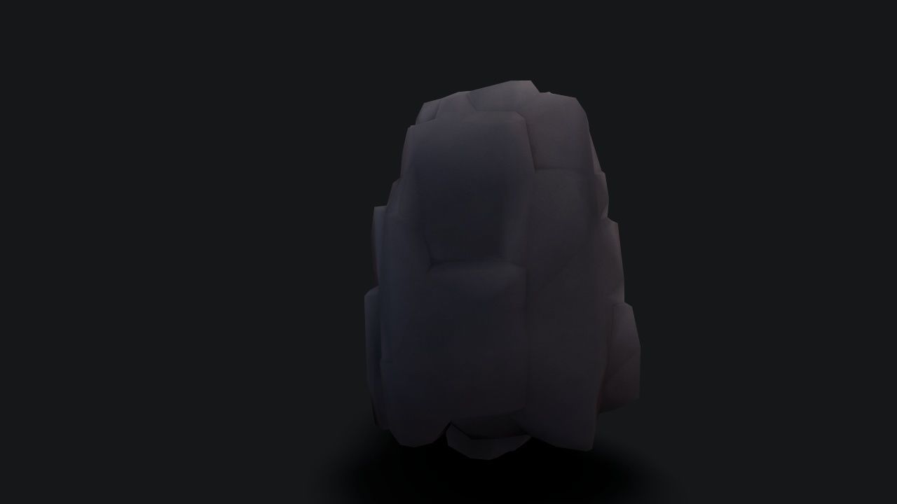 stylizedCliff cloak Low-poly 3D model_4