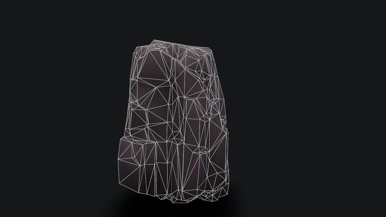 stylizedCliff cloak Low-poly 3D model_18