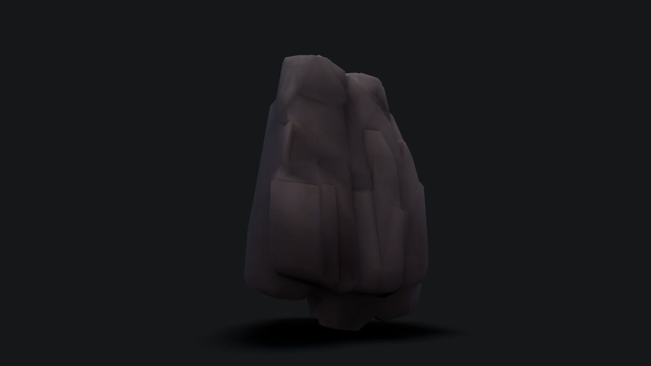 stylizedCliff cloak Low-poly 3D model_10