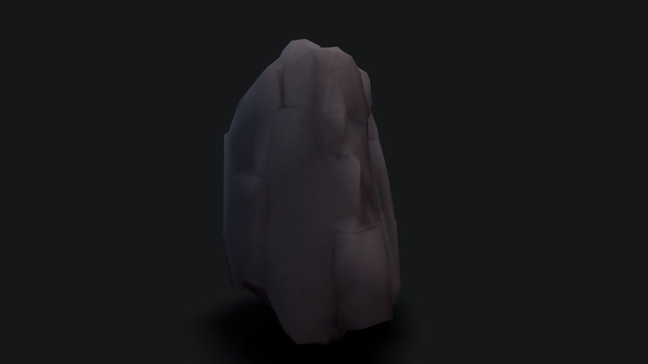 stylizedCliff cloak Low-poly 3D model_5