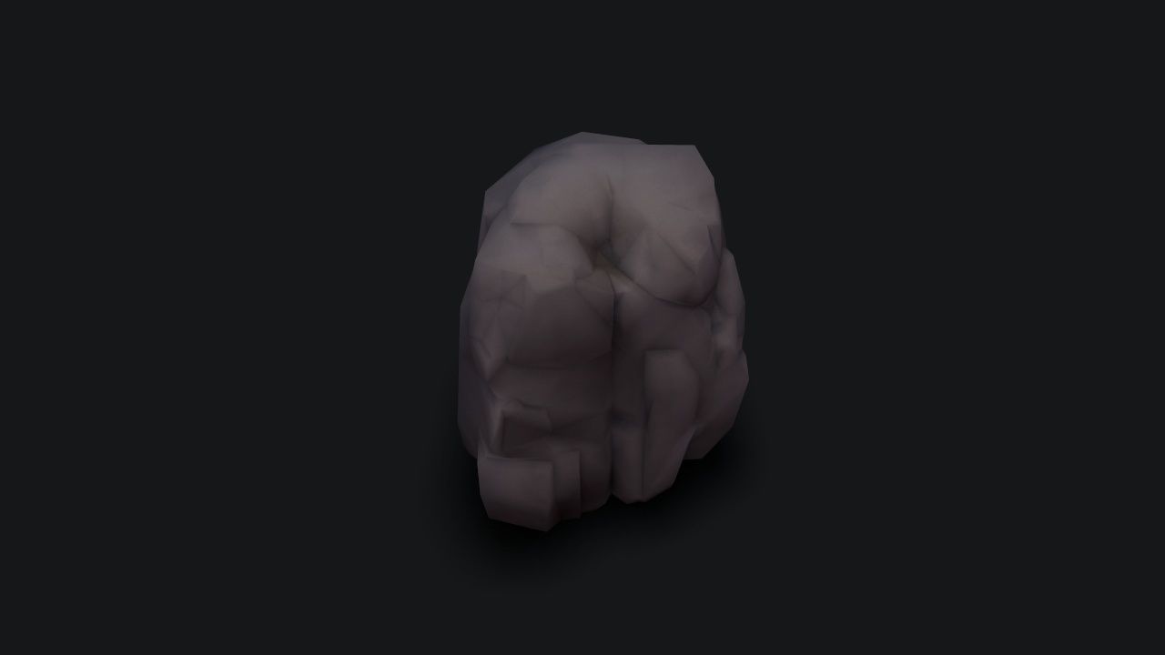 stylizedCliff cloak Low-poly 3D model_11