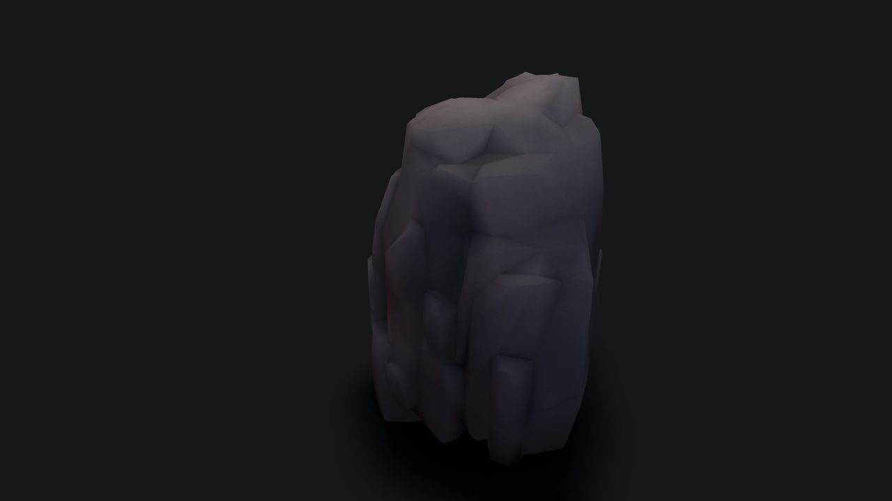 stylizedCliff cloak Low-poly 3D model_2